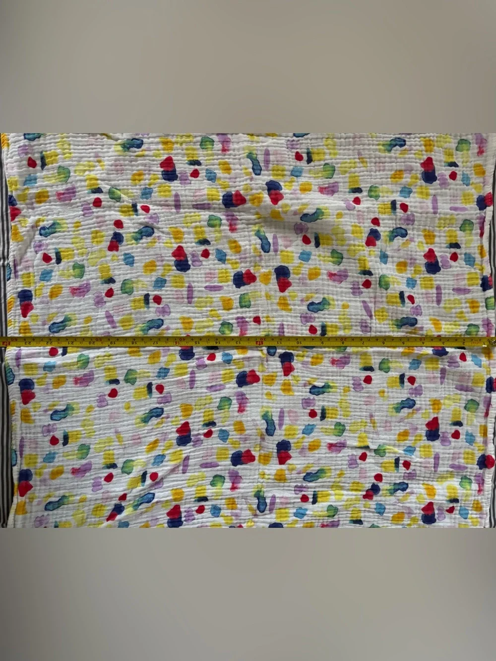 Lovevery Multicolor Dot Muslin Throw Blanket